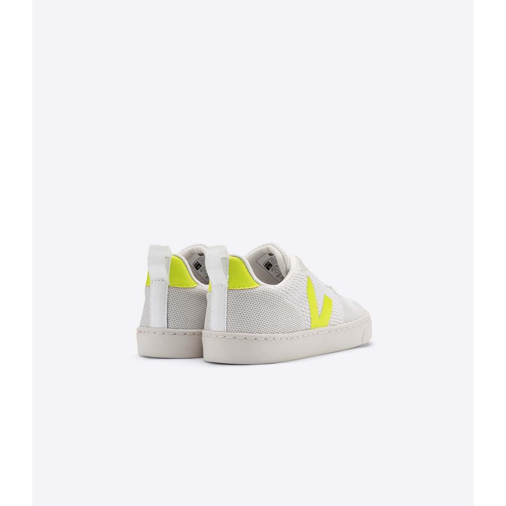 Veja V-10 MALHA BRANCO Tornacipő Gyerek White/Green | HU 840TCE